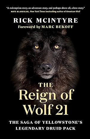 the reign of wolf 21 the saga of yellowstones legendary druid pack 1st edition rick mcintyre ,marc bekoff