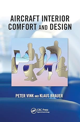 aircraft interior comfort and design 1st edition peter vink, klaus brauer 1439863059, 978-1439863053