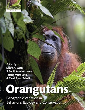 orangutans geographic variation in behavioral ecology and conservation 1st edition serge a wich ,s suci utami