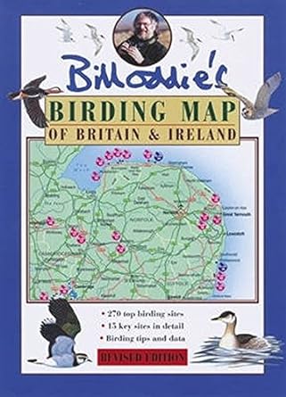 bill oddies birding map of britain and ireland 1st edition bill oddie 1845373189, 978-1845373184