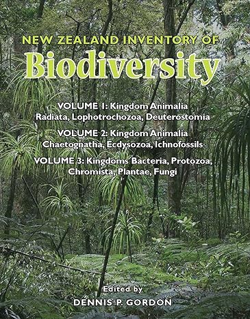 new zealand inventory of biodiverisity volumes 1 3 box edition dennis p gordon 1927145287, 978-1927145289