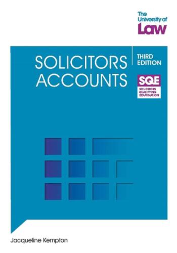 solicitors accounts 3rd edition jacqueline kempton 9781805020059