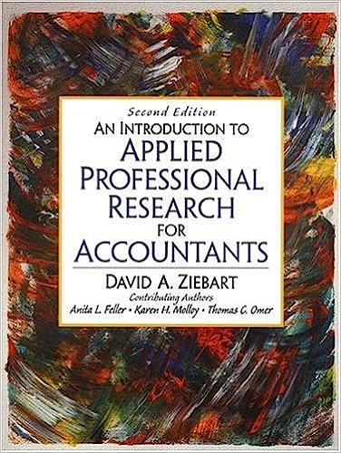 an introduction to applied professional research for accountants 2nd edition thomas c. omer, david a.