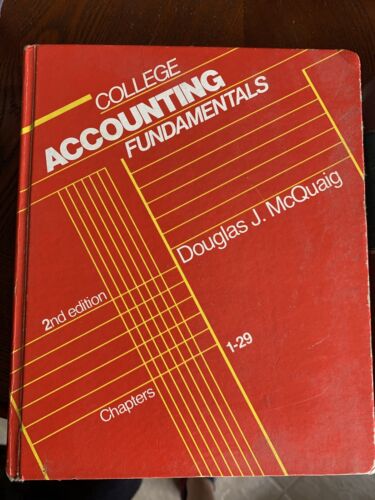 college accounting fundamentals 2nd edition douglas j. mcquaig