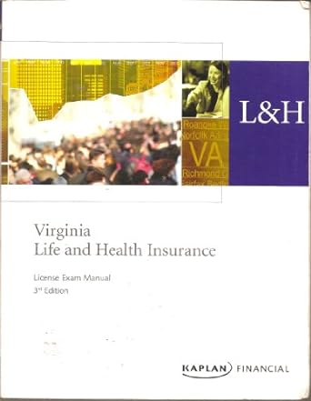 virginia life and health insurance 3rd edition kaplan financial 1427767653, 978-1427767653