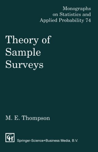 theory of sample surveys 1st edition m. thompson 041231780x, 9780412317804