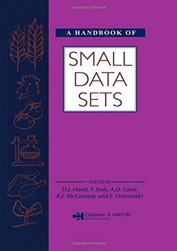 a handbook of small data sets 1st edition dj hand, f daly, a d lunn 0412399202, 9780412399206
