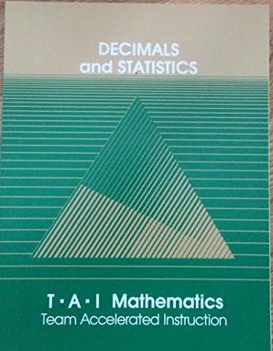 decimals and statistics 1st edition robert e. slavin 0881061638, 9780881061635