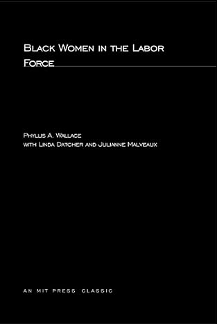 black women in the labor force 1st edition phyllis a. a wallace ,linda datcher ,julianne malveaux 0262730634,