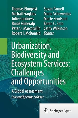 urbanization biodiversity and ecosystem services challenges and opportunities a global assessment 1st edition