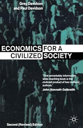 economics for a civilized society 2rev edition greg & paul davidson 0333654978, 978-0333654972