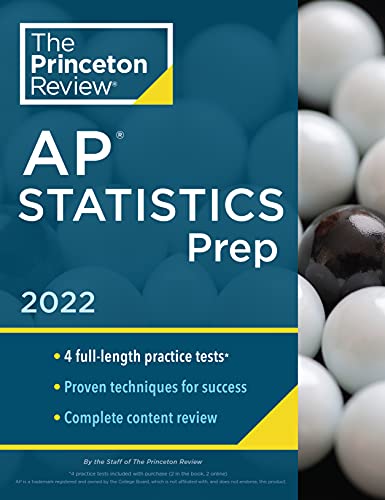 the princeton review ap statistics prep 2022nd edition the princeton review 0525570748, 9780525570745