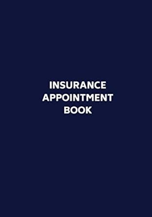 insurance appointment book 1st edition insurance planners 1795158980, 978-1795158985