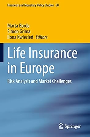 life insurance in europe 1st edition marta borda ,simon grima ,ilona kwiecien 3030496570, 978-3030496579