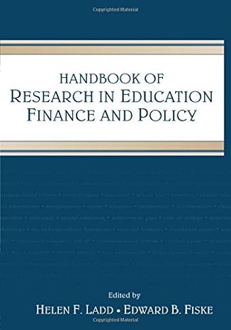 copyrighted material handbook of research in education finance and policy 1st edition helen f. ladd