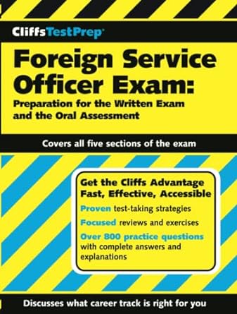 cliffstestprep foreign service officer exam preparation for the written exam and the oral assessment 1st