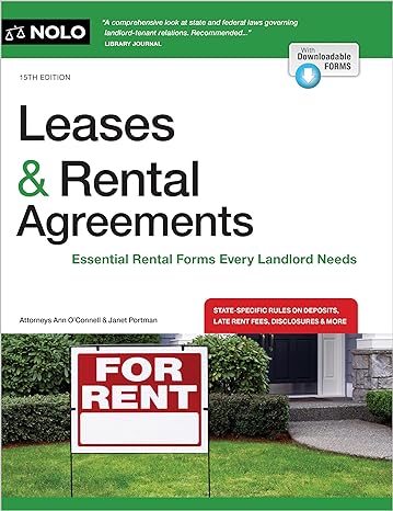 leases and rental agreements 15th edition janet portman attorney ,ann oconnell attorney 1413331262,