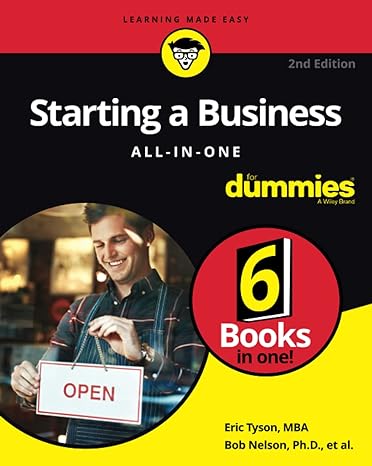starting a business all in one for dummies 2nd edition bob nelson ,eric tyson 1119565219, 978-1119565215