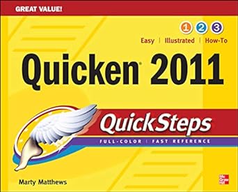 quicken 2011 quicksteps 2nd edition martin matthews, bobbi sandberg 0071752560, 978-0071752565