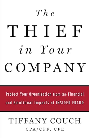 the thief in your company protect your organization from the financial and emotional impacts of insider fraud