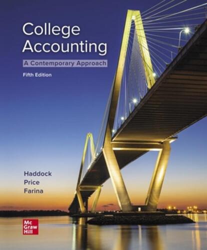 college accounting 1st edition m. david haddock, john price, michael farina 9781260575774