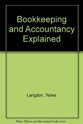 bookkeeping and accountancy explained 1st edition kamran z. rizvi, telles langdon 9780904467130, 0904467139