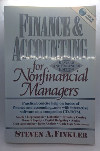 finance and accounting for nonfinancial managers 1st edition steven a. finkler