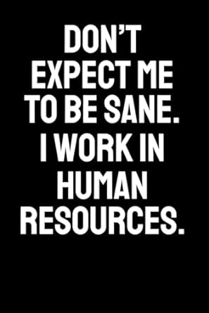 human resources gifts dont expect me to be sane i work in human resources 1st edition emmy ray b0cq589br1