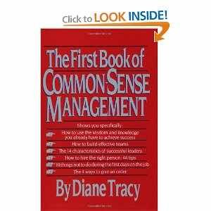 the first book of common sense management 1st edition diane tracy b000ruq80y