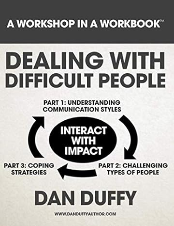 dealing with difficult people 1st edition dan duffy 1686602855, 978-1686602856