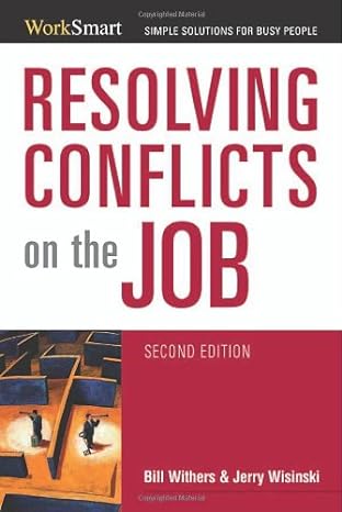 2007 spring list resolving conflicts on the job 1st edition bill withers ,jerry wisinski b005fofsr6