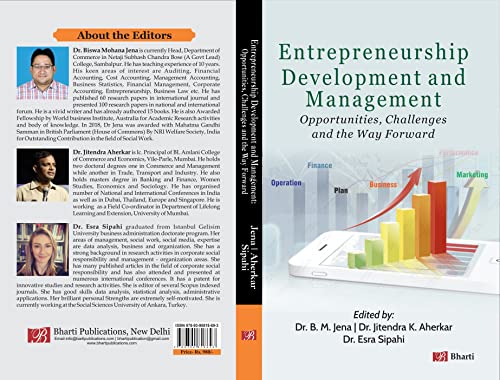 entrepreneurship development and management opportunities challenges and the way forward 1st edition jena, dr