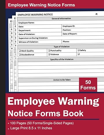 Employee Warning Notice Forms