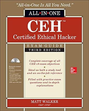 all in one ceh certified ethical hacker exam guide 3rd edition matt walker 125983655x, 978-1259836558