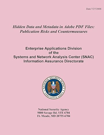 hidden data and metadata in adobe pdf files publication risks and countermeasures enterprise applications