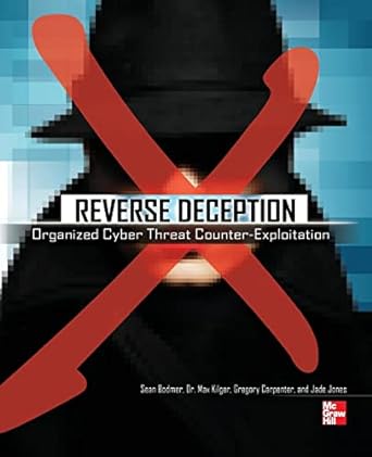 reverse deception organized cyber threat counter exploitation 1st edition sean bodmer ,dr max kilger ,gregory