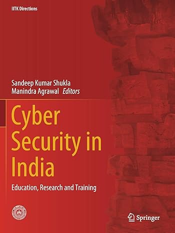 cyber security in india education research and training 1st edition sandeep kumar shukla ,manindra agrawal