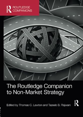 the  companion to non market strategy 1st edition thomas c. lawton ,tazeeb s. rajwani 1138363235,