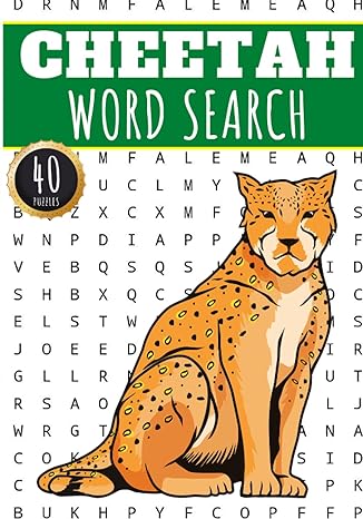cheetah word search 40 fun puzzles with words scramble for adults kids and seniors more than 300 wild words