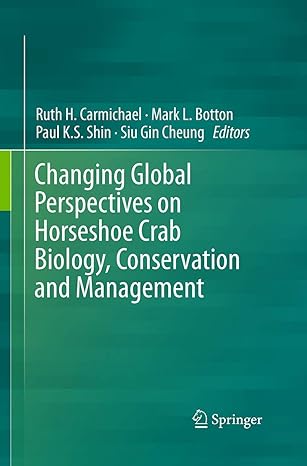 changing global perspectives on horseshoe crab biology conservation and management 1st edition ruth h