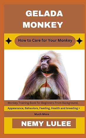 gelada monkey how to care for your monkey monkey training book for beginners from background appearance