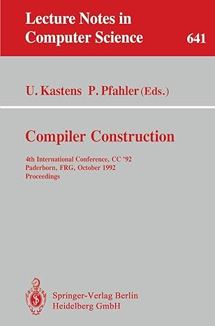 compiler construction 4th international conference cc 92 paderborn frg october 1992 proceedings 1992nd