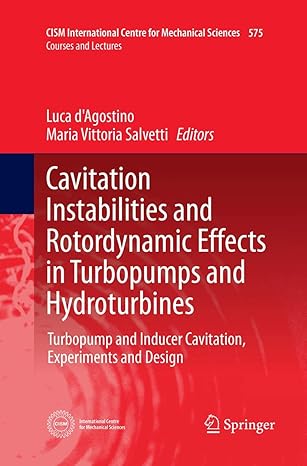 cavitation instabilities and rotordynamic effects in turbopumps and hydroturbines turbopump and inducer