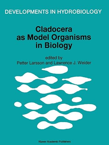 cladocera as model organisms in biology proceedings of the third international symposium on cladocera held in