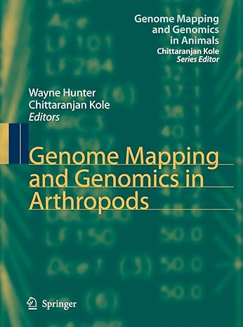 genome mapping and genomics in arthropods 1st edition wayne hunter ,chittaranjan kole 3642093051,