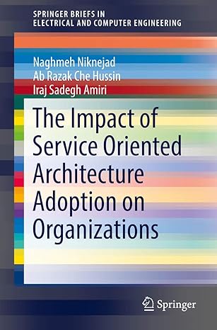 the impact of service oriented architecture adoption on organizations 1st edition naghmeh niknejad ,ab razak