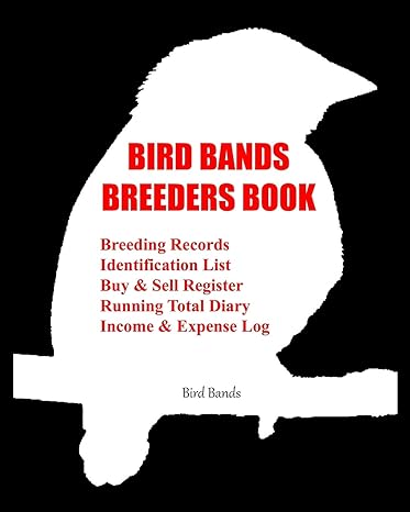bird bands breeders book breeding records identification list buy and sell register running total diary