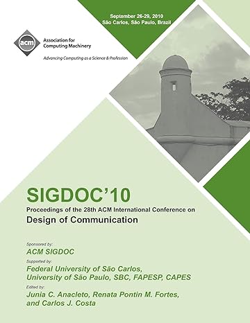 sigdoc 10 proceedings of the 28th acm international conference on design of communication 1st edition sigdoc