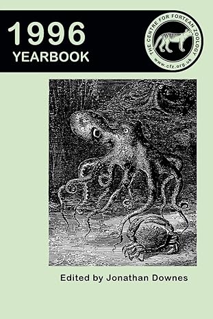 centre for fortean zoology yearbook 1996 1st edition jonathan downes 1905723229, 978-1905723225