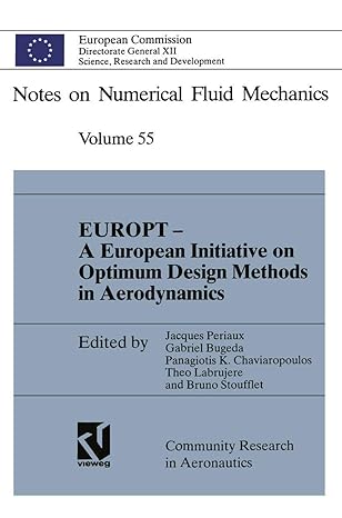 europt a european initiative on optimum design methods in aerodynamics notes on numerical fluid mechanics